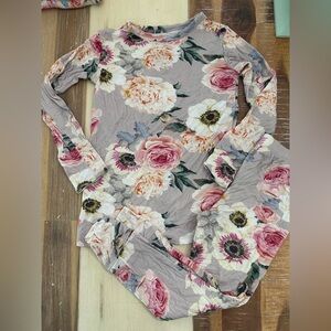 Posh Peanut floral pajamas 4T